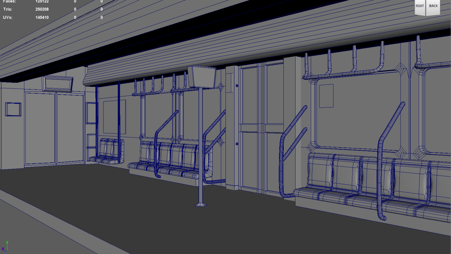 Topology of subway model